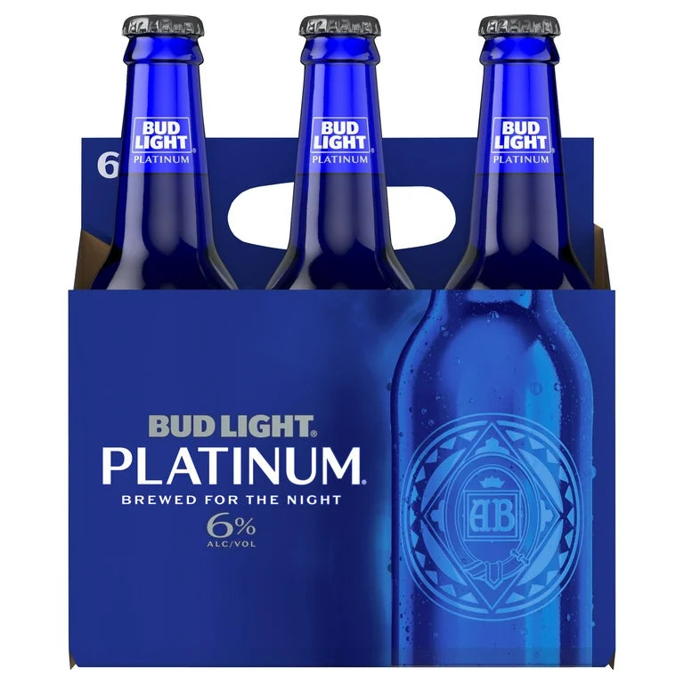 Bud Light Platinum 6 pack bottle