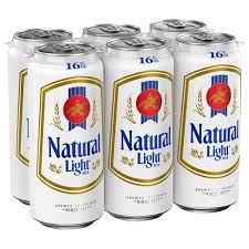 Natty Light 6 pack cans