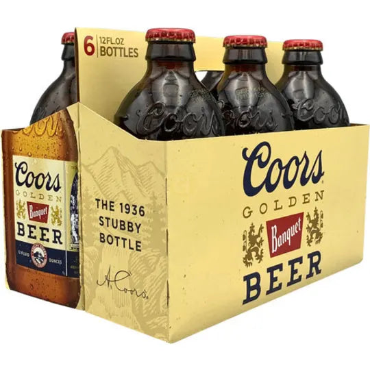 Coors Banquet 6 pack bottle